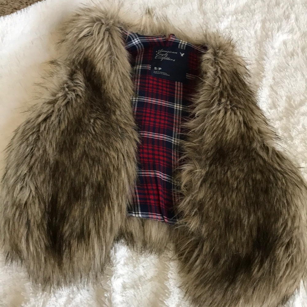 Faux fur vest